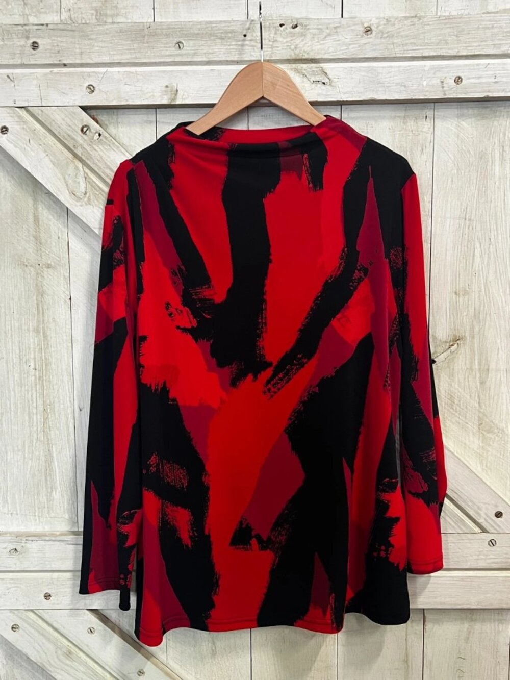 Joseph Ribkoff Abstract Print Mock Neck Top Size 16 NWT - Picture 3 of 6